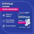 ABSORVENTE EXTERNO INTIMUS NOTURNO COBERTURA SECA COM ABAS 30 UNIDADES