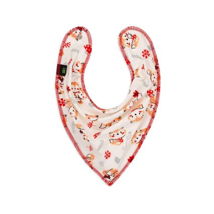 BABADOR BANDANA GUMMI RAPOSA CORAL