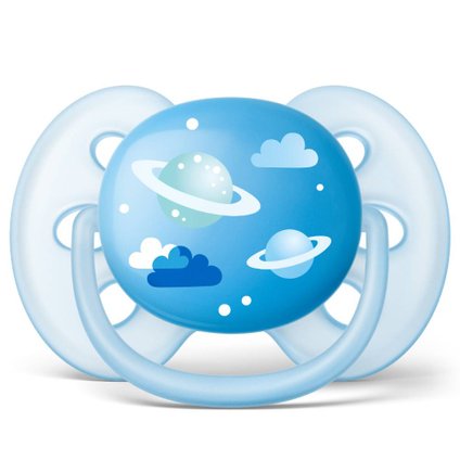 CHUPETA AVENT ULTRA SOFT SPACE AZUL 6-18M 1 UNIDADE