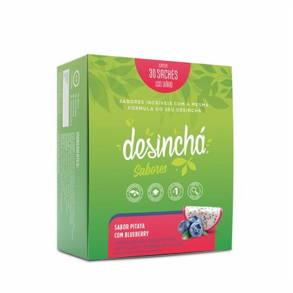 CHÁ DESINCHÁ PITAYA COM BLUEBERRY 30 SACHÊS