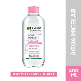 ÁGUA MICELAR GARNIER SKINACTIVE TUDO EM 1 400ML
