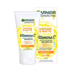 Protetor Solar Facial Hidratante Garnier Uniform Matte Vitamina C Fps 30 40g