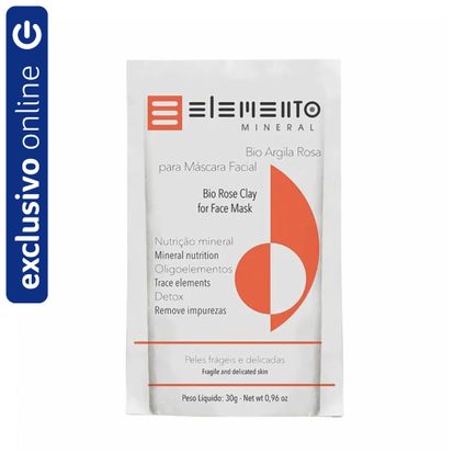MÁSCARA FACIAL ELEMENTO MINERAL BIO ARGILA ROSA 30G