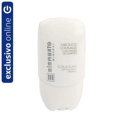 SABONETE ESFOLIANTE FACIAL ELEMENTO MINERAL GOMMAGE COM CRISTAIS DE QUARTZO 60G