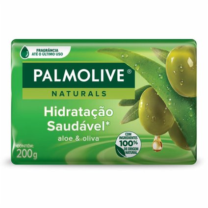 SABONETE BARRA PALMOLIVE NATURALS HIDRATAÇÃO SAUDAVEL ALOE E OLIVA 200G
