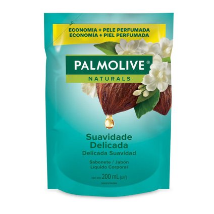 SABONETE LÍQUIDO PARA AS MÃOS PALMOLIVE NATURALS SUAVIDADE DELICADA REFIL 200ML