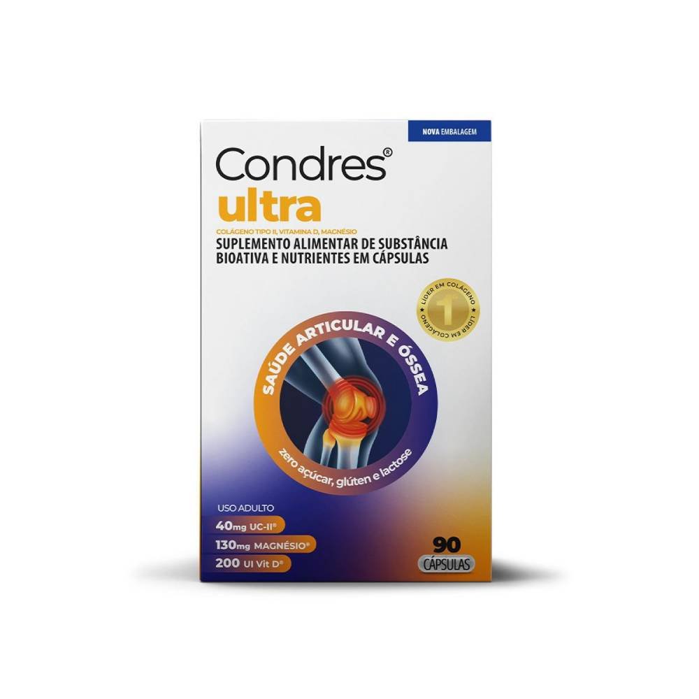 Colágeno Tipo Ii + Vitamina D + Magnésio Condres Ultra 90 Cápsulas