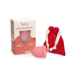 Coletor Menstrual Korui Fluxo Normal Cor Pitanga