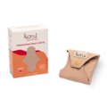 ABSORVENTE REUTILIZÁVEL KORUI COBERTURA SECA FLUXO MINI COM ABAS COR BEGE