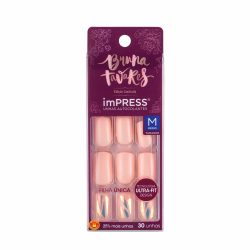Unhas Postiças Impress Adesivas Bruna Tavares Petal Mirror