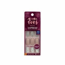 Unhas Postiças Impress Adesivas Bruna Tavares Marble Girl