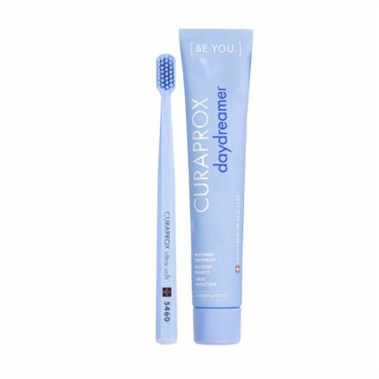 KIT ESCOVA DENTAL  CURAPROX 5460 + CREME DENTAL DAYDREAMER
