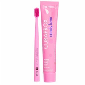 KIT ESCOVA DENTAL CURAPROX 5460 + CREME DENTAL CANDY LOVER