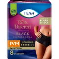 ROUPA ÍNTIMA TENA PANTS DISCREET PRETA P/M 8 UNIDADES