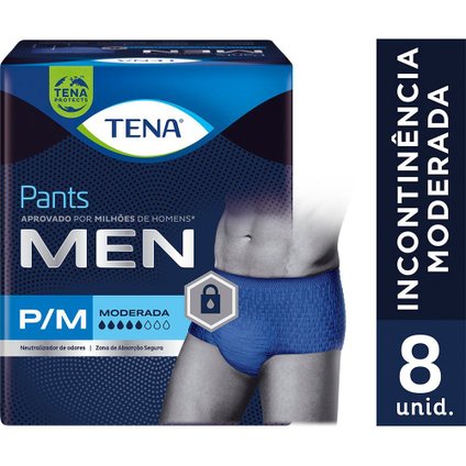 ROUPA ÍNTIMA TENA PANTS MEN P/M  8 UNIDADES
