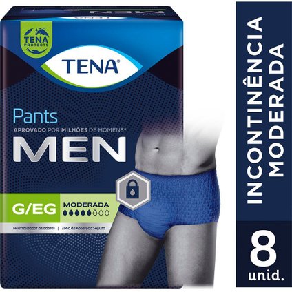ROUPA ÍNTIMA TENA PANTS MEN G/EG  8 UNIDADES