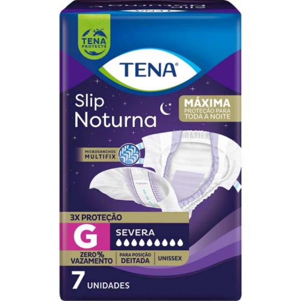 FRALDA ADULTO TENA NOTURNA G 7 UNIDADES
