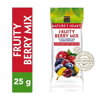 SNACK NATURES HEART FRUITY BERRY MIX 25G