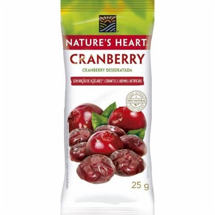 SNACK NATUR HEART CRANBERRY 25G
