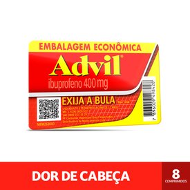Advil Ibuprofeno 400mg 8 Cápsulas Líquidas