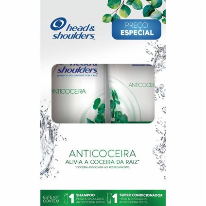 KIT HEAD  SHOULDERS ANTICOCEIRA SHAMPOO 200ML + SUPER CONDICIONADOR 170ML
