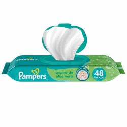 Lenco Umedecido Pampers Aloe Vera Com 48 Unidades