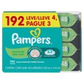 LENÇOS UMEDECIDOS PAMPERS ALOE VERA LEVE 4 PAGUE 3 COM 48 UNIDADES