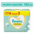 LENÇOS UMEDECIDOS PAMPERS RECÉM-NASCIDO LEVE 4 PAGUE 3