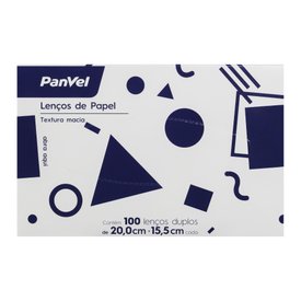 LENÇOS DE PAPEL PANVEL 100 UNIDADES