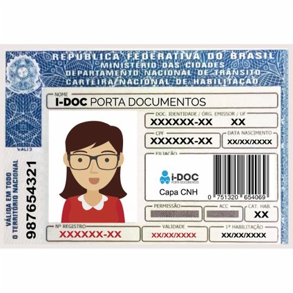 CAPA PARA CARTEIRA NACIONAL DE HABILITAÇÃO I-DOC