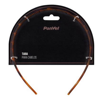 TIARA PARA CABELOS PANVEL ACESSÓRIOS PADRONAGEM TARTARUGA FOSCA