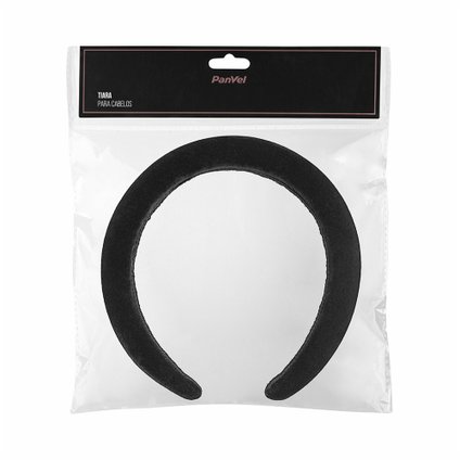TIARA PARA CABELOS PANVEL ACESSÓRIOS VELUDO PRETA