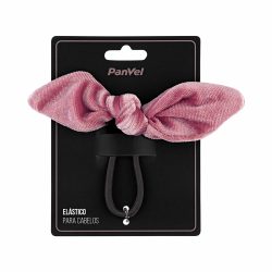 Elástico Para Cabelos Panvel Acessórios Veludo Rosa