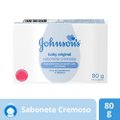 SABONETE EM BARRA JOHNSONS BABY ORIGINAL 80 G