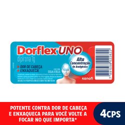 Dorflex Uno Enxaqueca 1g 4 Comprimidos