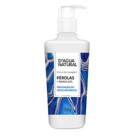 CREME DE MASSAGEM D'ÁGUA NATURAL PÉROLAS + NANO Q10 350G