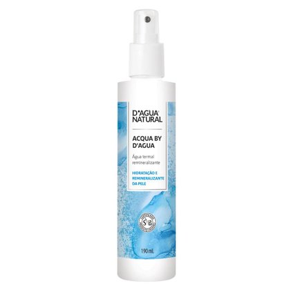 ÁGUA TERMAL D'ÁGUA NATURAL REMINERALIZANTE 190ML