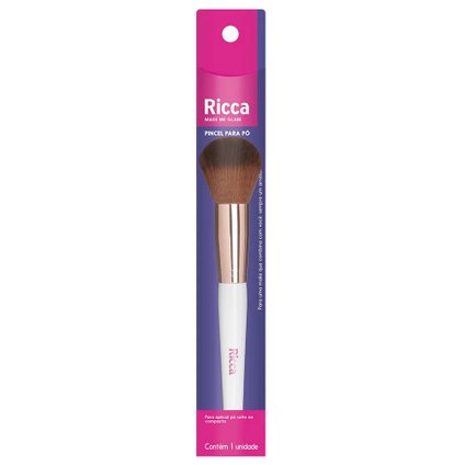 PINCEL RICCA ROSE GOLD PARA PÓ