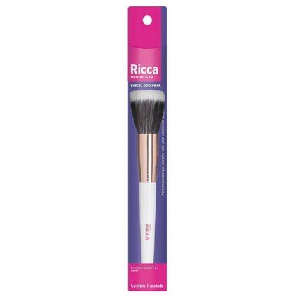 PINCEL RICCA ROSE GOLD DUO FIBER