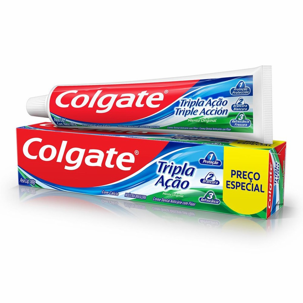 Colgate Tr Creme Dental Colgate Tripla Ação 180g Preço Especial - PanVel Farmácias