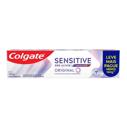 CREME DENTAL COLGATE SENSITIVE PRO ALÍVIO IMEDIATO ORIGINAL 140G