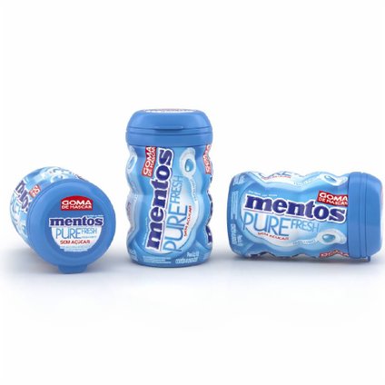 GOMA DE MASCAR MENTOS GARRAFA BIG FRESHMINT SEM AÇÚCAR 92G