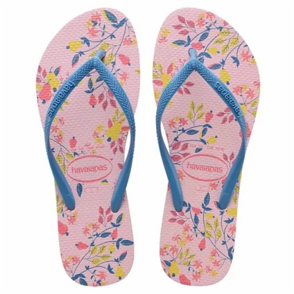 SANDALIA HAVAIANAS SLIM ROMANCE ROSA CREAM 37/38
