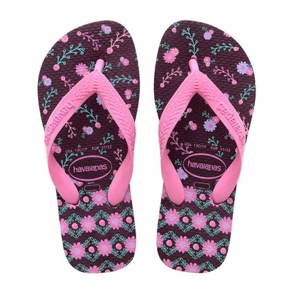 SANDALIA HAVAIANAS KIDS FLORES BERINJELA 29/30