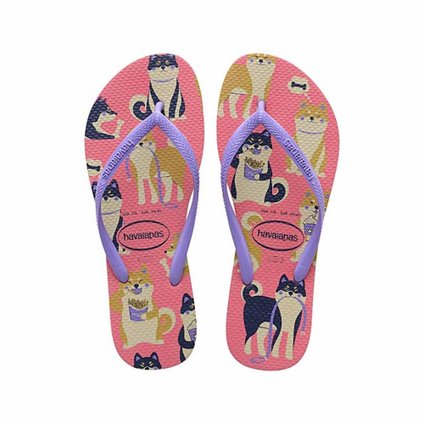SANDALIA HAVAIANAS SLIM PETS ROSA PORCELANA 33/34