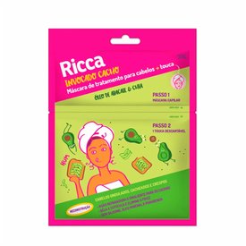 MÁSCARA CAPILAR RICCA RECONSTRUÇÃO ÓLEO DE ABACATE E CHIA 30G