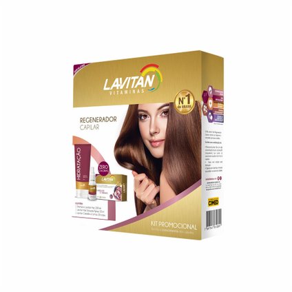 KIT LAVITAN HAIR 30 CÁPSULAS+SHAMPOO + SOLUÇÃO SPRAY
