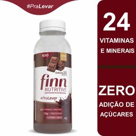 COMPLEMENTO ALIMENTAR FINN NUTRITIVE SABOR CHOCOLATE AO LEITE 46G
