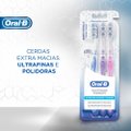 ESCOVA DENTAL ORAL-B WHITENING THERAPY ULTRAFINO POLIDOR 3 UNIDADES