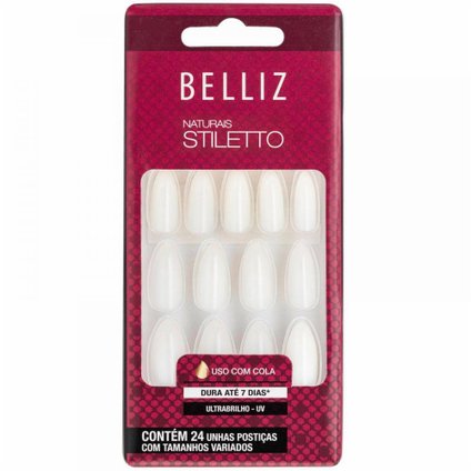 UNHAS POSTIÇAS BELLIZ NATURAIS STILLETO